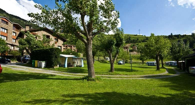 Famílies d'acampada a Andorra