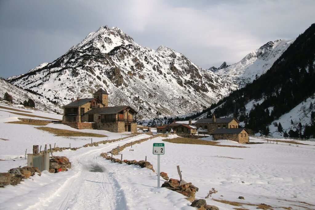 La Vall d'Incles nevada a l'hivern, a Canillo